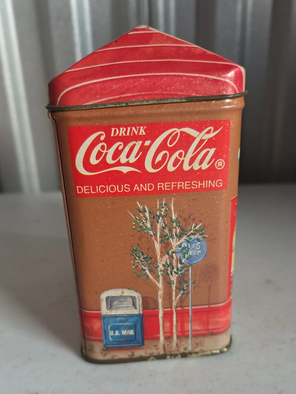 Coca-Cola Red & Brown Pharmacy Collectible Tin